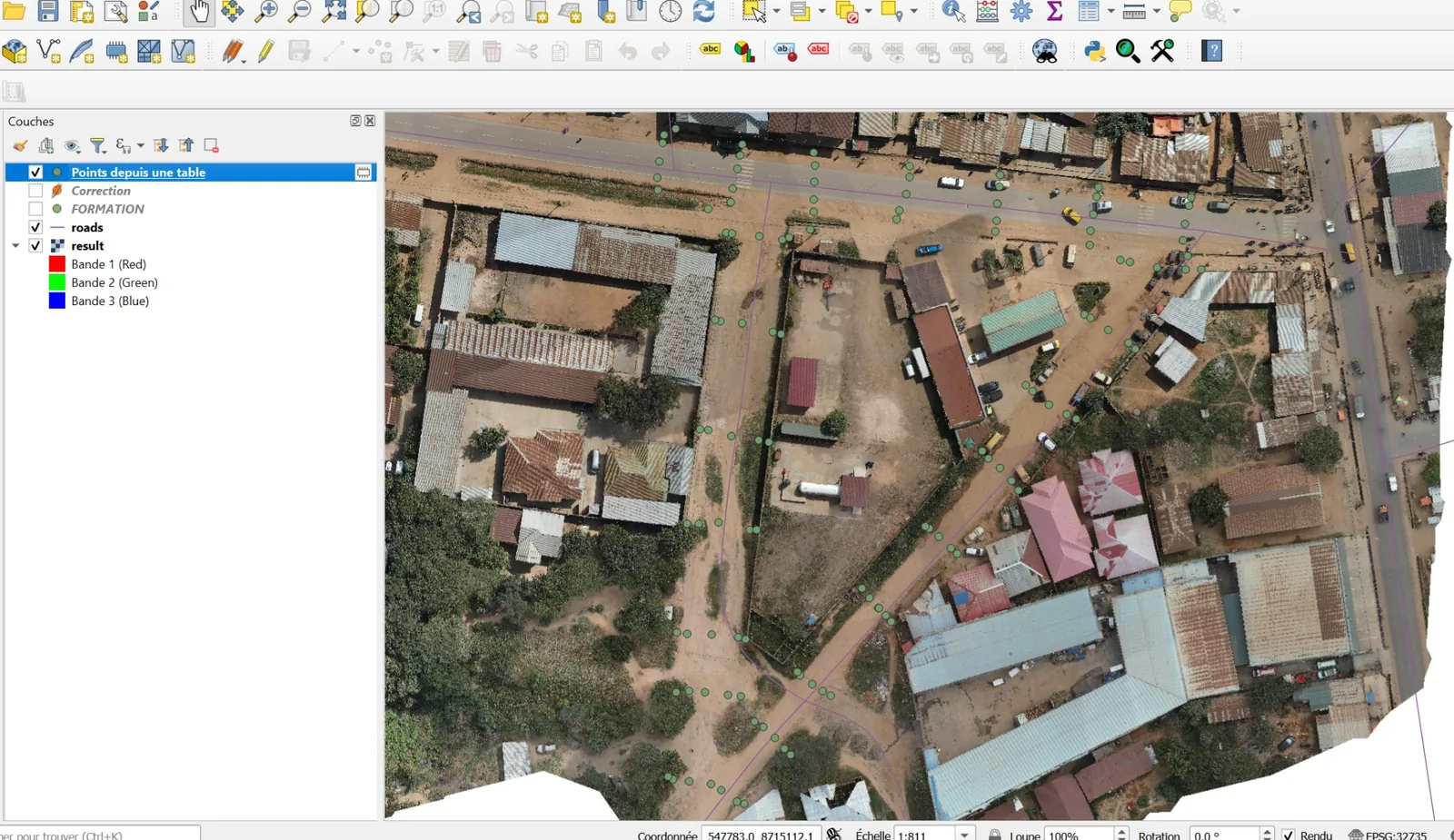 Traitement SIG QGIS